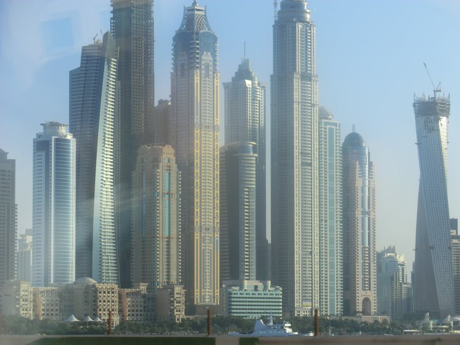 Grattacieli nel centro di Dubai